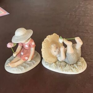 Kim Anderson Boy and girl with Rose